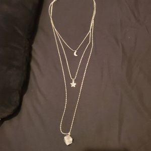 Crystal/Moon/Star necklace